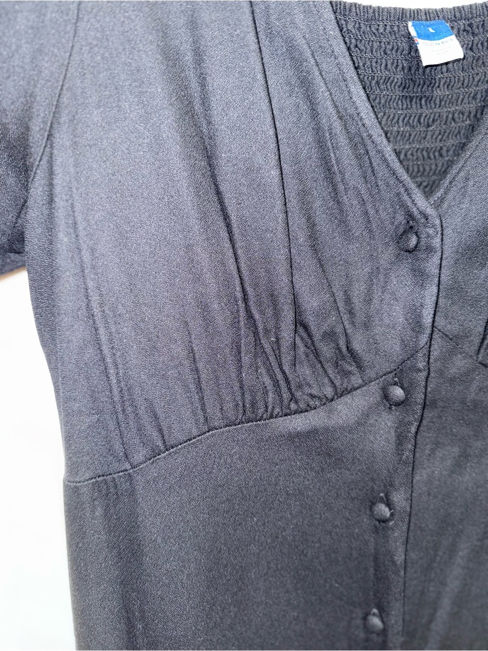 NWOT- Button Down Crepe Midi Dress - Picture 8 of 12